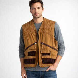 Vintage Trail Stalker Hunting Game Pocket Vest L